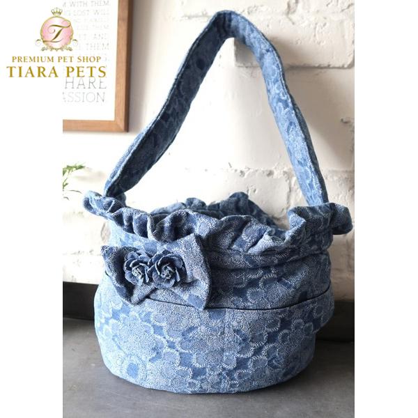 ルル・ドヌフ LouLou29 denim flower スリング S 小型犬 犬用 ペット