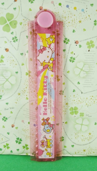 【震撼精品百貨】Hello Kitty 凱蒂貓~摺疊尺-粉玩偶圖案