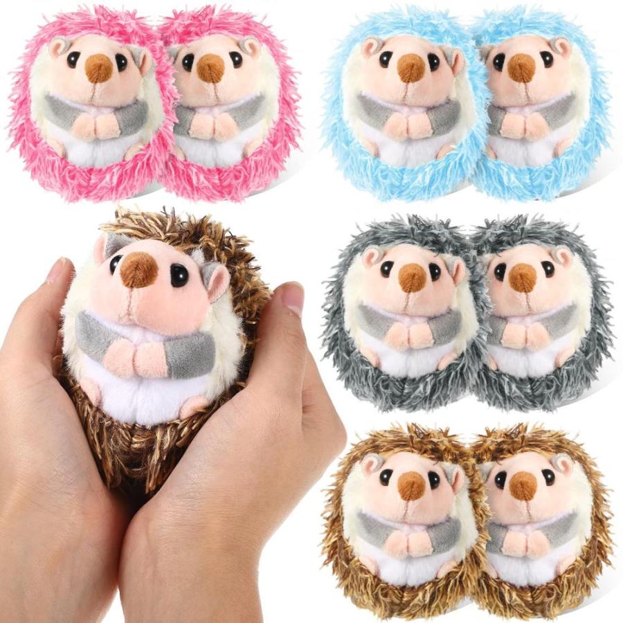 Pieces Mini Hedgehog Plush Toys Animal Stuffed DIY Keychain