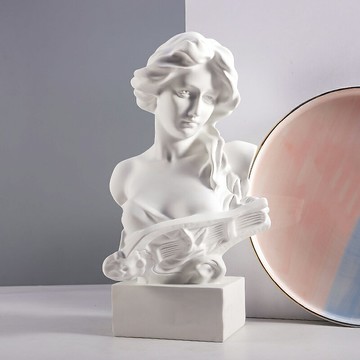 北歐ins琴女雕像擺件家居飾品客廳電視柜酒架樣板房軟裝飾品擺設