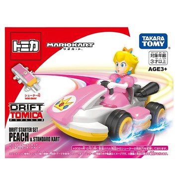 TOMICA 超級瑪利歐 碧姬小汽車 附發射器  粉紅色 + 白色  1個