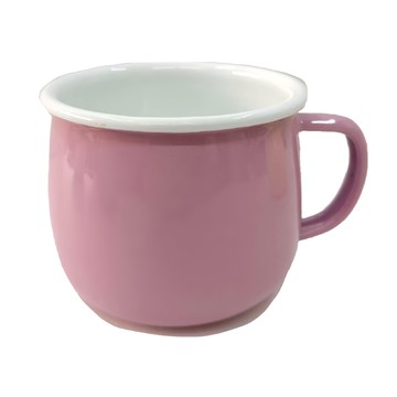 SADOMAIN 仙德曼 繽紛琺瑯口杯 400ml SV309-3 簡約時尚 易於清潔  馬卡龍粉  1個