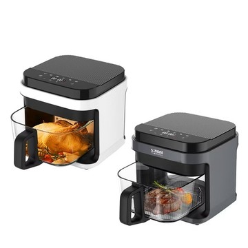 日本 SONGEN 松井 SG-421GAF 玻璃氣炸鍋 3D熱旋5.5L晶鑽烘烤爐/氣炸烤箱