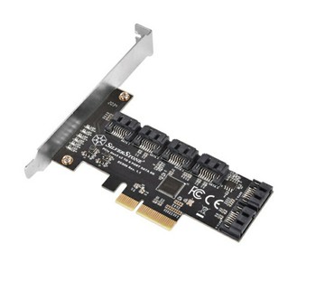 【享最高折300】SilverStone 銀欣 ECS06 6埠SATA Gen3硬碟擴充卡/SST-ECS06