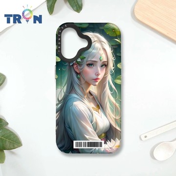 TRON IPHONE 16 荷葉中的少女 防摔 MAGSAFE 磁吸 太空載具殼 透黑 手機殼