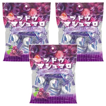 Chiao-E 巧益 葡萄夾心棉花糖  75g  3袋