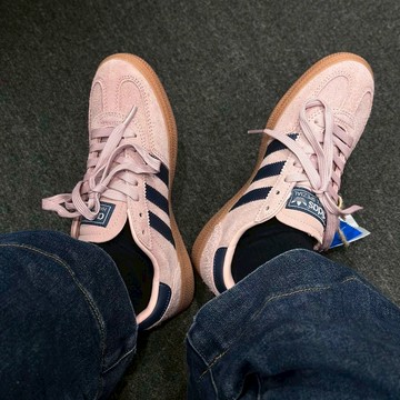 ADIDAS ORIGINALS HANDBALL SPEZIAL 乾燥玫瑰粉 淺粉 粉黑 麂皮 焦糖底 IF6561