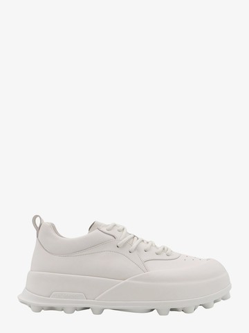 Leather sneakers with perforated toe - JIL SANDER - gender_Man