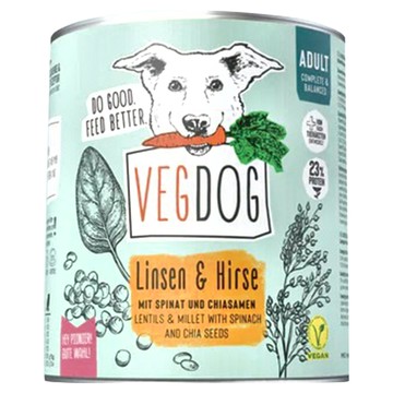 VEGDOG 蔬狗 蔬食冠軍犬罐 成犬配方  水果/蔬菜  400g  1罐
