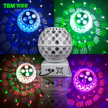 燈籠燈聲控ktv閃光燈七彩旋轉燈360度聲控激光燈家庭k歌氛圍燈光「限時特惠」