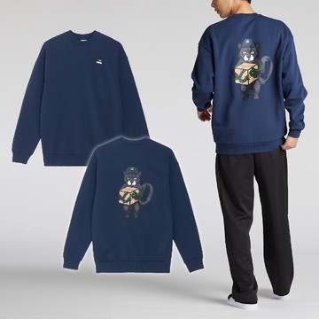 Puma 彪馬 長袖 Crew Sweatshirts 亞規 藍 長T 上衣 黑豹 蛇 62814414