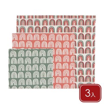 《danica》Ecologie蜂蠟保鮮布3件-光輝-- 保鮮膜 保鮮套 飯菜罩