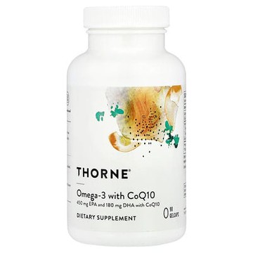 Thorne, 歐米茄-3 w/輔酶 Q10 ，90 粒膠囊