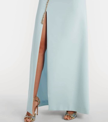 Costarellos Faranna embellished crêpe corset gown