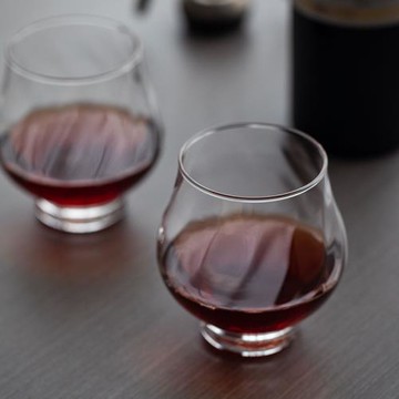 東洋佐佐木日本進口大肚玻璃杯平底無腳紅酒杯威士忌酒杯純飲杯子
