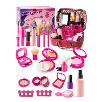兒童仿真化妝品玩具套裝女童女孩口紅指甲油寶寶過家家彩妝盒公主