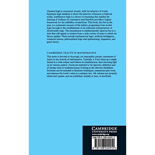 Justification Logic: Reasoning with Reasons (Cambridge Tracts in Mathematic