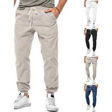 Casual pants Loose leg cargo pants休閑長褲戶外寬松束腳工裝褲