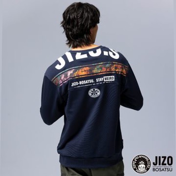 地藏小王 BLUE WAY – 山海異獸滿版感溫變色剪接長TEE(丈青)