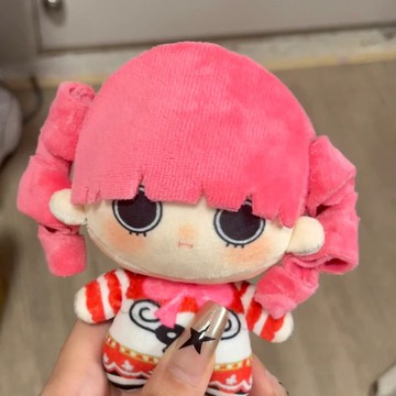 二次元衕人玩偶10cm佩羅娜努努體可愛毛絨公仔高顔值印花體小掛件