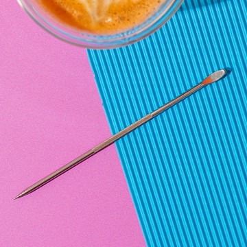 《La Cafetiere》英國 不鏽鋼雙頭拉花針- 雕花針 鉤花棒 拉花棒 奶泡針 花式咖啡 拉花工具