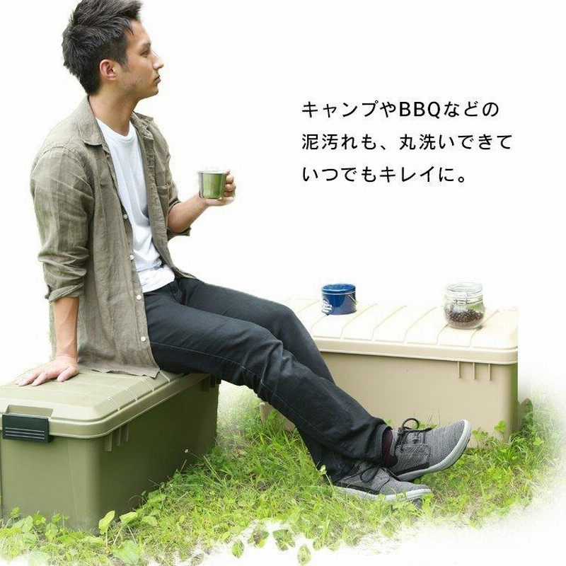 収納ボックス ボックス コンテナ プラケース トランクカーゴ 60L フタ付き 収納ケース 防災 キャンプ アウトドア ガレージ ODB-800 アイリスオーヤマ 通販 LINEポイント最大0.5%GET LINEショッピング rvbox 800 アイリス アウトドア 工具入れなど