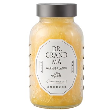 DR.GRANDMA 阿嬤的配方 月悅暖薑足浴鹽 鎂鹽升級版 300g 溫暖足浴 舒緩疲勞  1入  1瓶