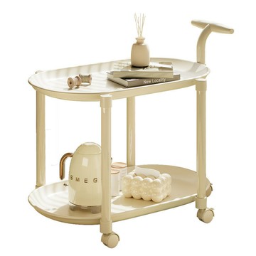 批發移動茶幾奶油小推車臥室客廳家用沙發帶輪小戶型床頭柜置物架[DD010109]
