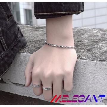 M.e.【24H出貨】純正鈦鋼手鍊 莫比烏斯簡約百搭 閨密手鍊 情侶手鍊