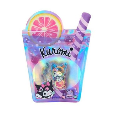 【震撼精品百貨】酷洛米_Kuromi~日本三麗鷗Sanrio 酷洛米夾鏈袋造型貼紙組30枚入-夏日汽水*76954