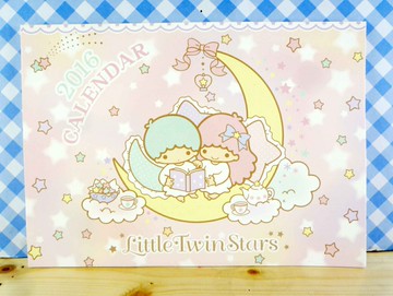 【震撼精品百貨】Little Twin Stars KiKi&LaLa 雙子星小天使 雙面卡片-月亮介紹 震撼日式精品百貨