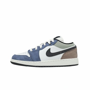 Nike 休閒鞋 Air Jordan 1 Low GS 大童 女鞋 白 藍 喬丹  HV5973-101