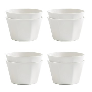 Syracuse CHINA 冰晶飯碗湯碗組  飯碗 + 湯碗  白色  4組