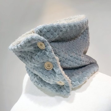 奶茶灰 好暖活 雙面戴圍脖