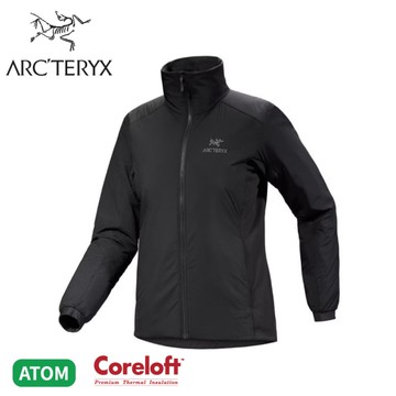 【ARC'TERYX 始祖鳥 女 Atom 化纖外套《黑》】X000006550/保暖外套/立領夾克/防風外套