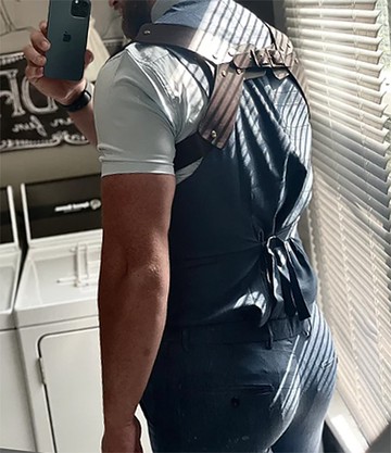 男士皮革手工吊帶，手工吊帶，背帶，婚禮新郎