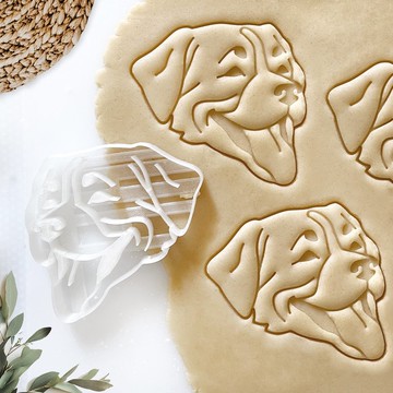 伯恩山犬餅乾模具，狗狗肖像 3D 列印