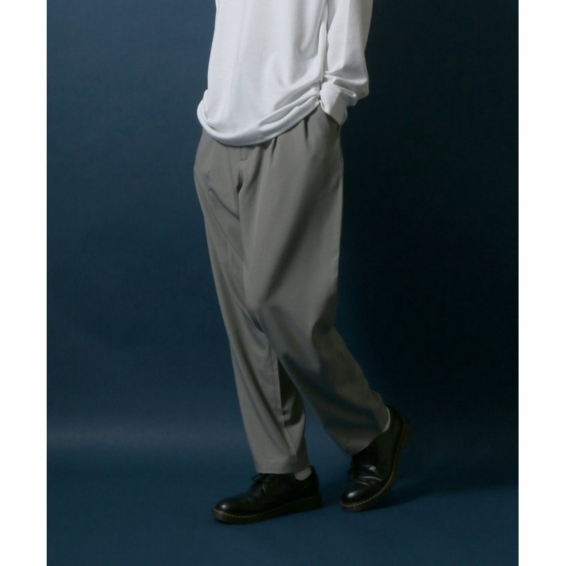 Wide Tuck Tapered Pants ワイドタックテーパードパンツ スラックス メンズ ミディアムグレー 通販 Lineポイント最大get Lineショッピング