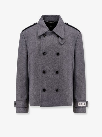 Cashmere and wool caban with re-edition label - DOLCE & GABBANA - gender_Man