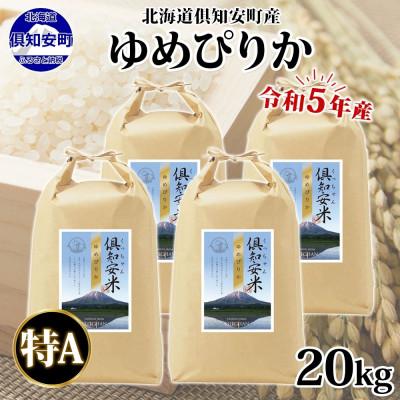 ふるさと納税 倶知安町 令和5年産 北海道 倶知安町産 ゆめぴりか 精米 5kg×4袋 計20kg 特A ショクレン