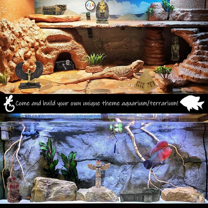 水槽用流木 波状レイアウト 。 ドラゴンの洞窟。水生植物。水槽