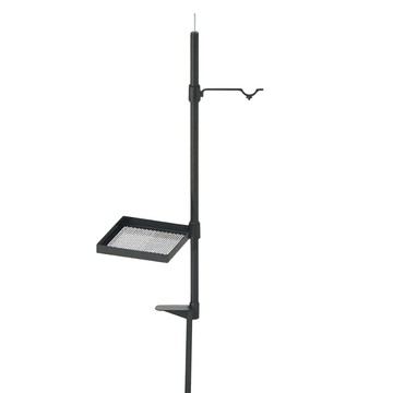 LOGOS 三用鐵燈架 重量約1.26kg 鋼/ABS材質  黑色  1個