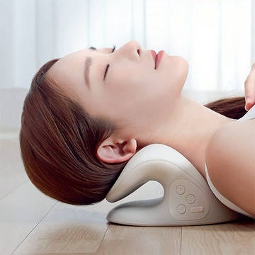 3ZeBra 頸椎熱敷牽引枕 - 白色