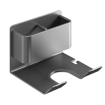 OMG 二代壁掛吹風機掛架 槍灰色 免釘安裝 多功能  1個