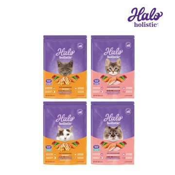 【halo 嘿囉 】全貓 幼貓 低卡 低敏 WDJ推薦 貓糧 貓飼料 貓 嚐鮮 300g 嚐鮮包