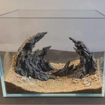 掃貨趁現在 飾品 躲藏屋 魚缸造景 水族造景 微景觀 魚缸擺件 靈魂山谷魚缸造景骨架成品大峽谷仿真懶人造景新手簡易海草