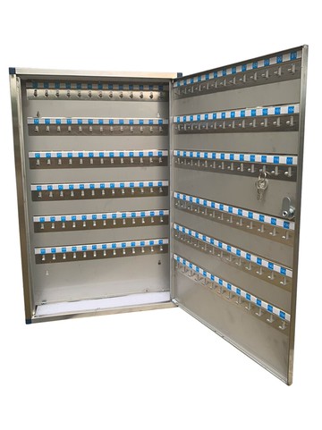 鑰匙櫃 不銹鋼中介鑰匙箱壁掛式門口房屋收納掛墻管理盒柜子家用房產神器【MJ14821】