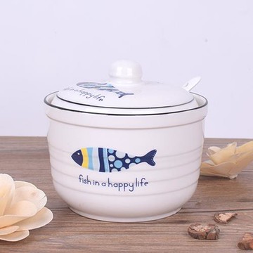 調料盒大號調味罐組合裝陶瓷家用鹽罐油潑辣椒油罐廚房用品豬油罐