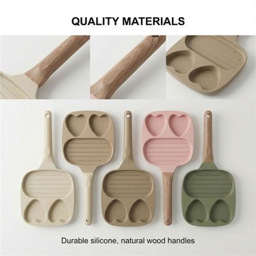 新款迷你家用分格煎鍋煎蛋器三孔煎蛋鍋不粘鍋家用早餐鍋平底鍋