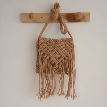 去有風的地方劉亦菲許紅豆同款包包波西米亞流蘇草編編織包斜挎包